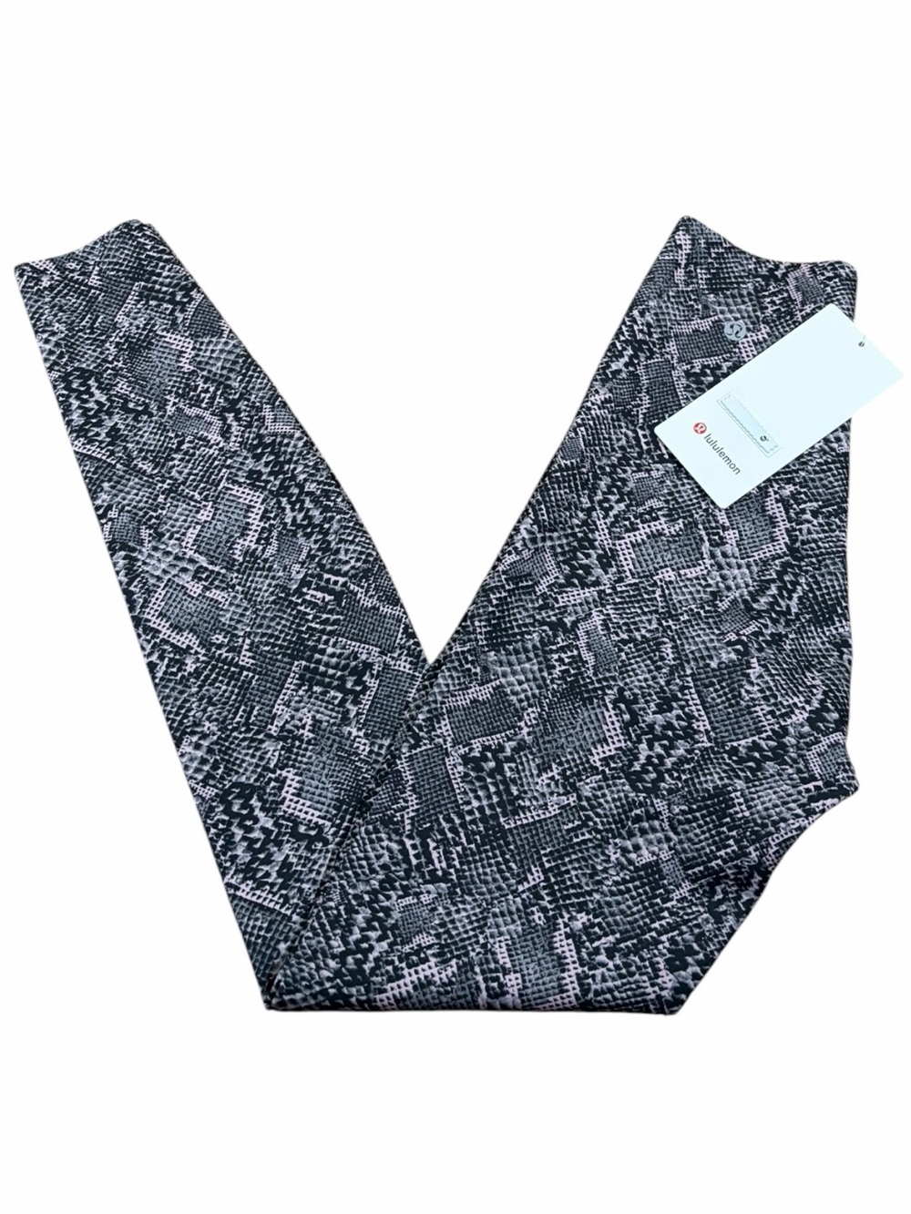 NWT Lululemon Glow Up Super-High-Rise Tight 28” (Snake Structure Grey Multi) 4